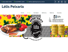 Tablet Screenshot of lelispeixaria.com.br